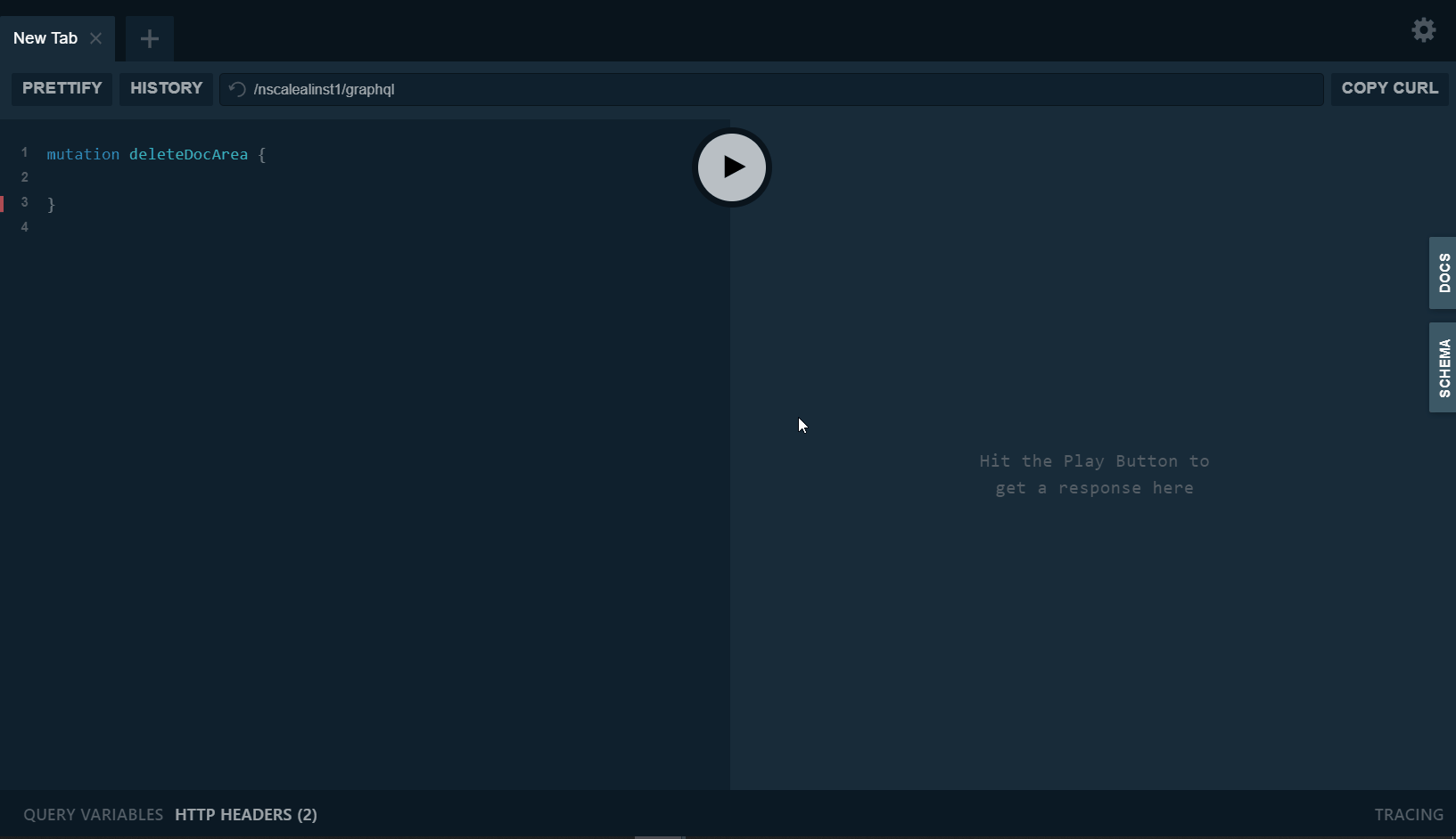 graphql DeleteDocArea